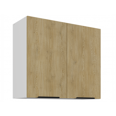 Szafka kuchenna wisząca 80 cm CREMA dąb cremona / biały mat 80 G-72 2F